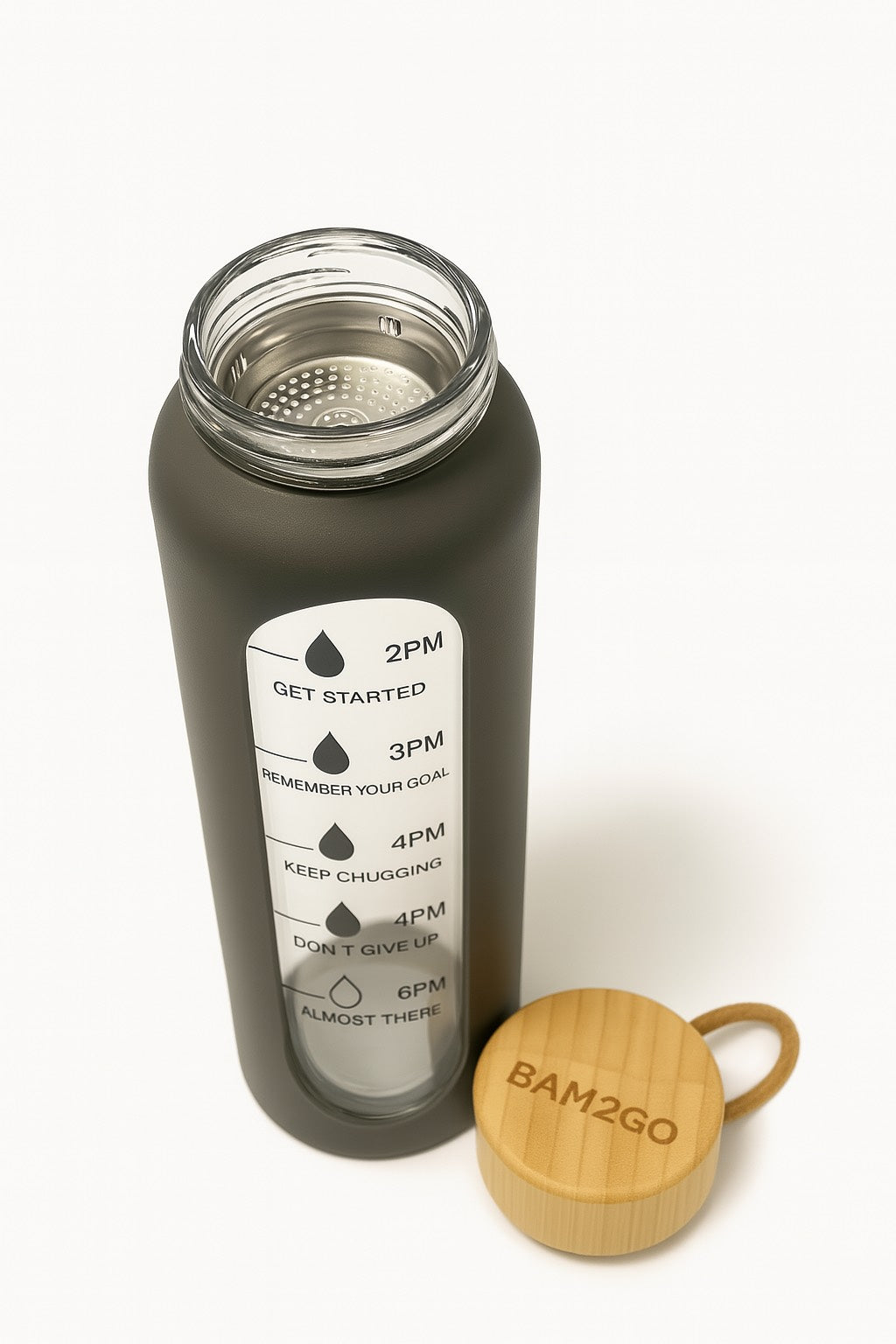 Bottle with Bamboo Lid