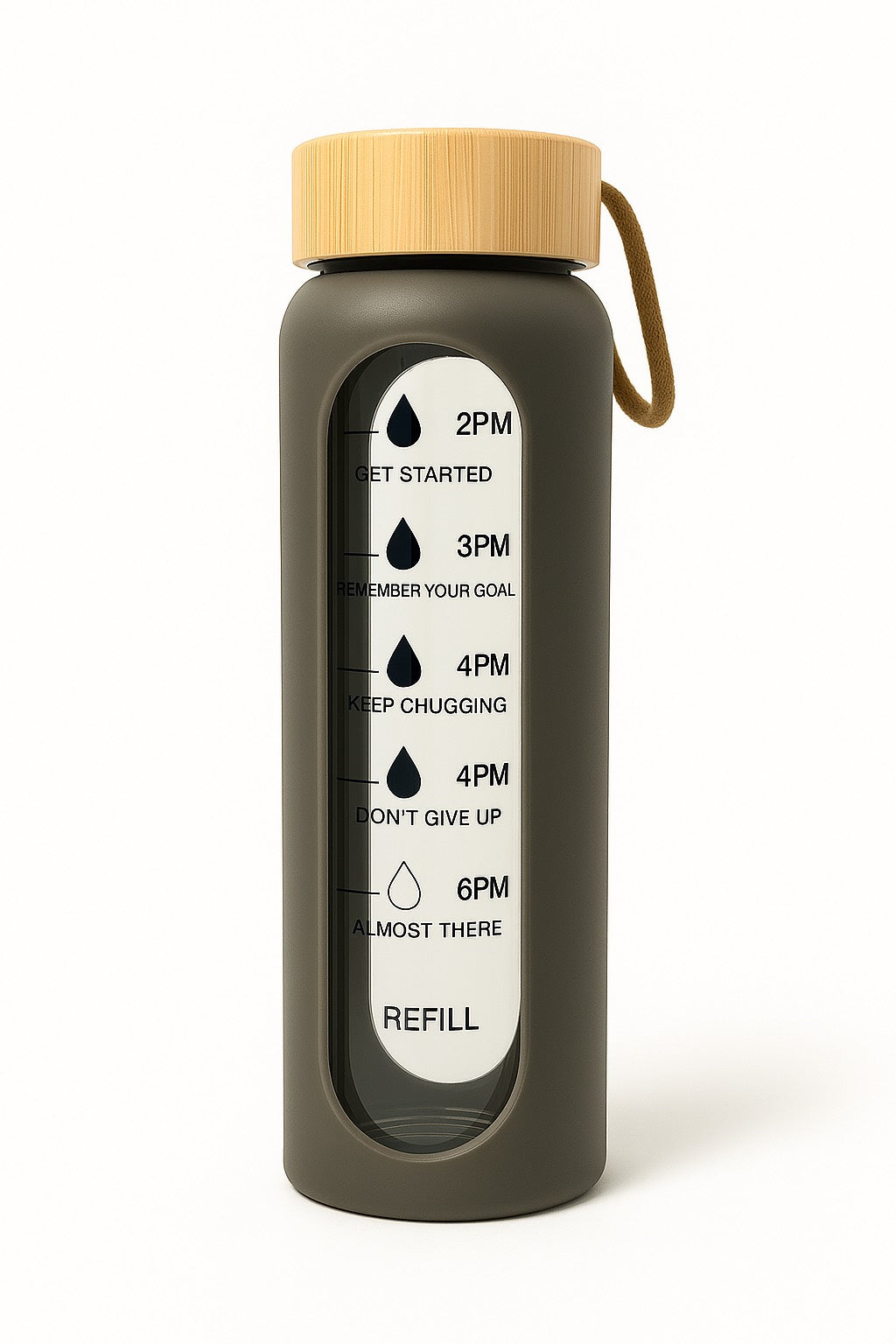 Leak-proof bamboo lid bottle