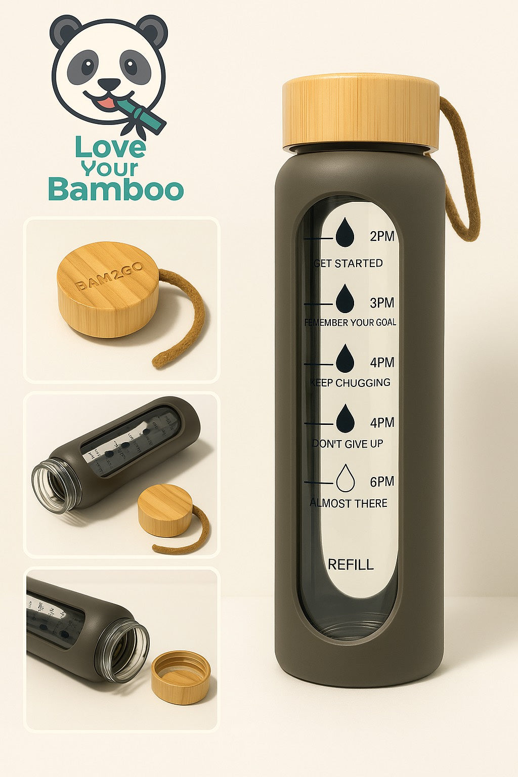 Reusable BPA-free water bottle