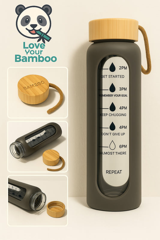 Eco-friendly bamboo water bottle
