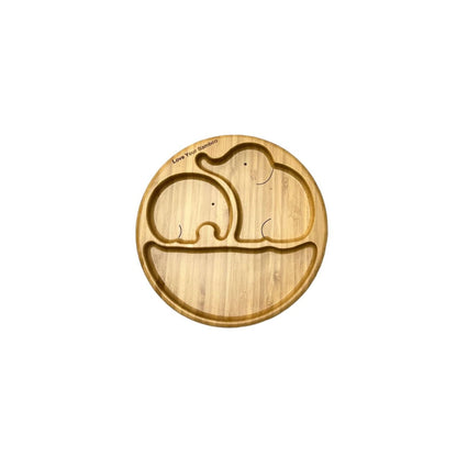 Bamboo Plate with spoon