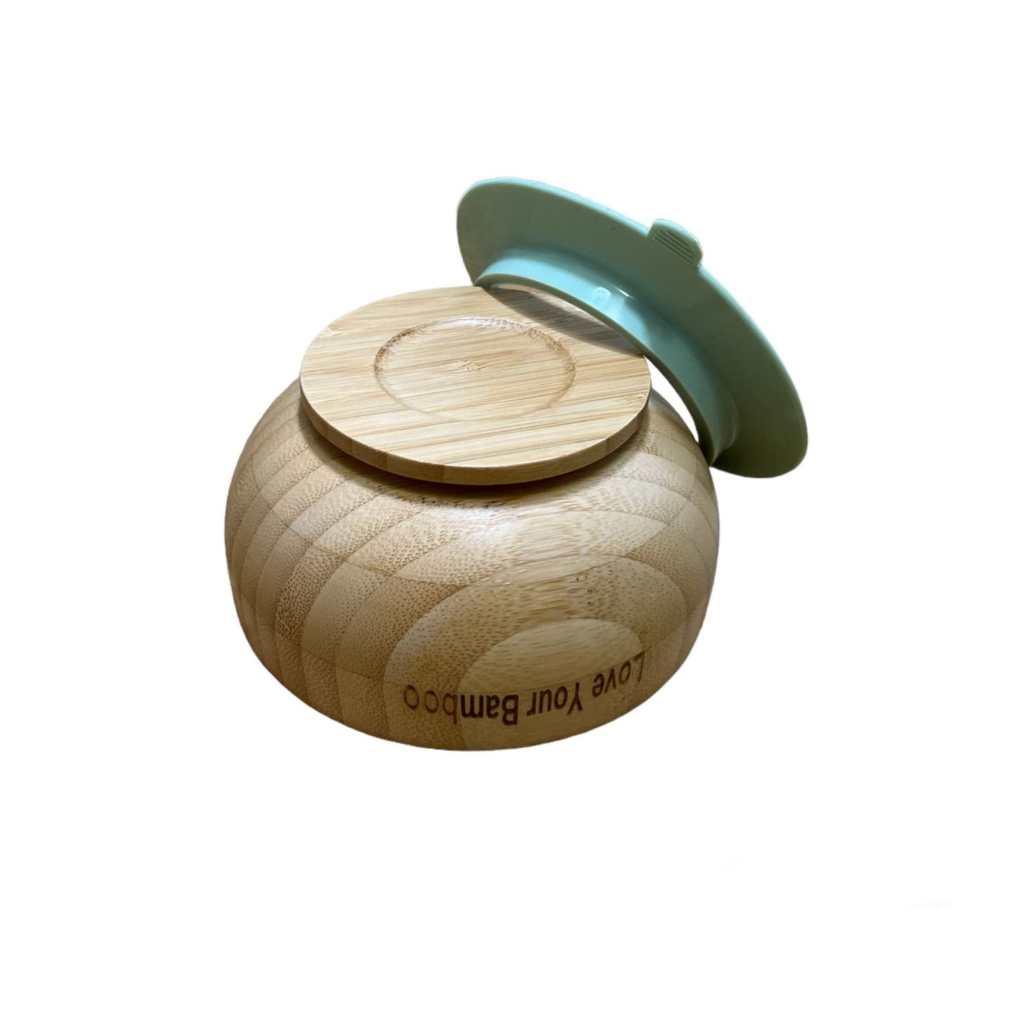 Bamboo Bowl with suction out 