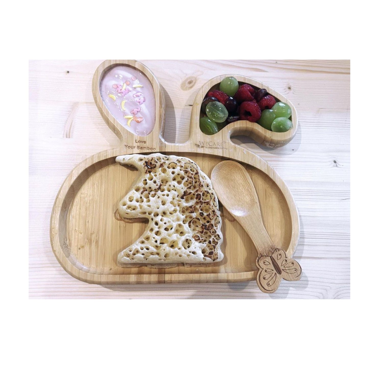 Bamboo Plate with food