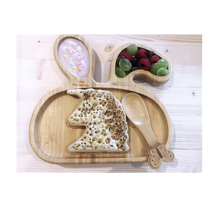 Bamboo Plate with food